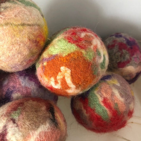 HAND CRAFTED Wool Felt Balls (Set of 3) - Picture 2 of 6